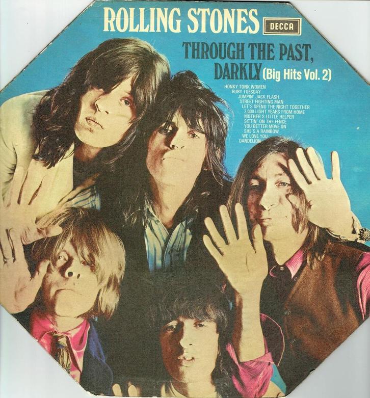 Rolling Stones LP "Through The Past Darkly" Holland Achthoek, Cd's en Dvd's, Vinyl | Rock, Gebruikt, Poprock, 12 inch, Ophalen of Verzenden