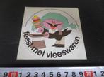 sticker strip feest met vleeswaren vlees meisje goochelen, Verzamelen, Ophalen, Zo goed als nieuw, Bedrijf of Vereniging