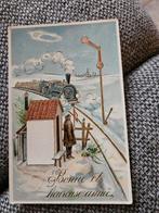 Trein goud bedrukt, Ophalen of Verzenden, Voor 1920, Gelopen