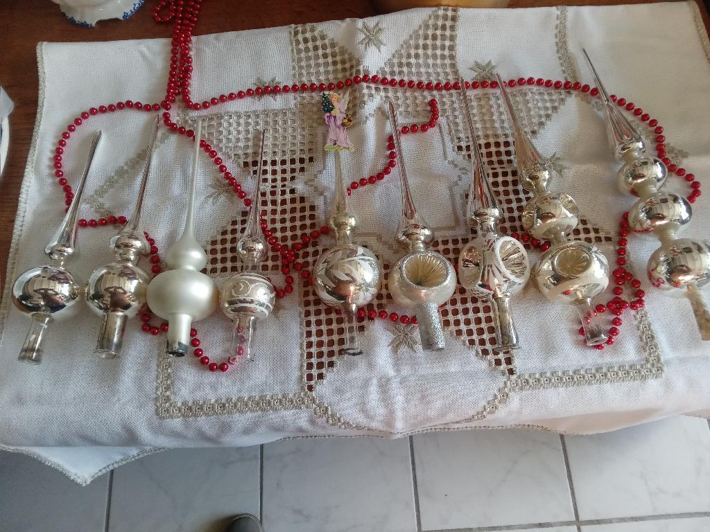 Te koop zilver kleurige pieken verkoop kan per stuk, Diversen, Kerst, Ophalen of Verzenden, Gebruikt