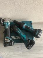 Makita set 18V 5Ah, Ophalen of Verzenden, Zo goed als nieuw, Minder dan 700 watt, Haakse handslijpmachine