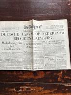 De Telegraaf - 10 Mei 1940 - Duitsche aanval op Nederland, Boeken, Tijdschriften en Kranten, Ophalen, Gelezen, Krant