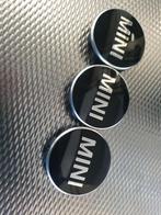 (3x) ORIGINELE MINI NAAFDOPPEN 56mm ZGAN *Zwart*, Auto diversen, Wieldoppen, Ophalen of Verzenden, Zo goed als nieuw