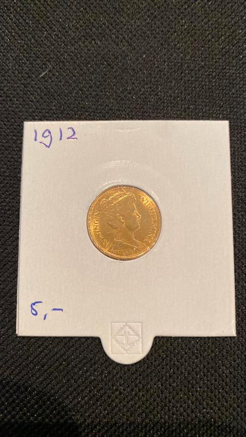 Wilhelmina 5 gulden 1912 0.900/3.048 fijn, Postzegels en Munten, Munten | Nederland, Losse munt, 5 gulden, Koningin Wilhelmina
