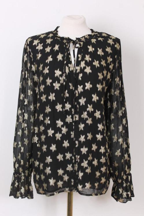 Blouse met goud Fabienne Chapot maat 42, Kleding | Dames, Blouses en Tunieken, Zo goed als nieuw, Maat 42/44 (L), Verzenden