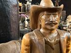 Cowboy hout massief houten cowboy beeld mancave Texas, Ophalen