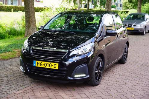 Peugeot 108 1.0 12V E-vti 5DR 2015 Zwart Airco Sportvelgen, Auto's, Peugeot, Particulier, Benzine, A, Hatchback, Handgeschakeld