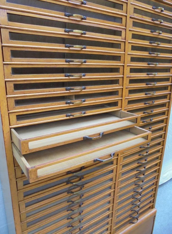 Prachtige fourniturenkast garenkast ladekast winkelkast, Antiek en Kunst, Curiosa en Brocante, Ophalen of Verzenden