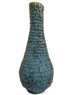 Grote unieke vroege vintage Pieter Groenenveldt design vaas, Huis en Inrichting, Gebruikt, 50 tot 75 cm, Blauw, Aardewerk of Porselein