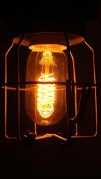 Industriele Looplamp met 5m Snoerboer scheepstouw snoer, Huis en Inrichting, Ophalen of Verzenden, Metaal, Minder dan 50 cm