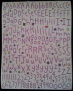 Scrapbook Embellishment Stickers Lavender Alphabet (NIEUW), Hobby en Vrije tijd, Ophalen of Verzenden, Nieuw, Versiering of Embellishment