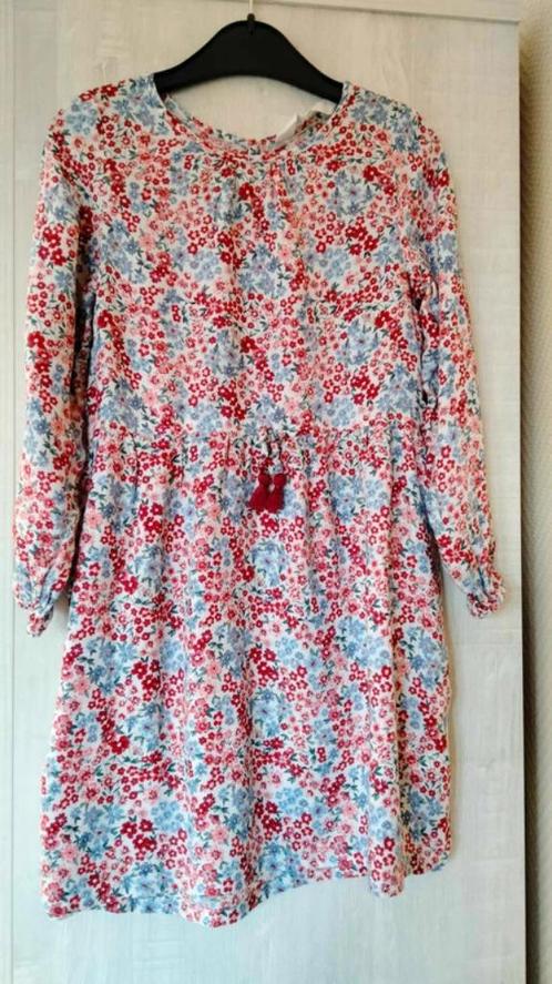 bloemenjurk lange mouwen h & m maat 122, Kinderen en Baby's, Kinderkleding | Maat 122, Zo goed als nieuw, Meisje, Jurk of Rok