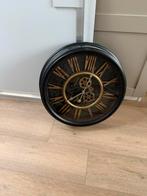 Stijlvolle Klok met Tandwiel Design, Huis en Inrichting, Ophalen, Gebruikt, Analoog, Wandklok