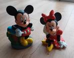 Mickey Mouse en Minnie Mouse vintage spaarpot, Verzamelen, Disney, Mickey Mouse, Ophalen of Verzenden, Zo goed als nieuw, Beeldje of Figuurtje