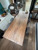Massief houten eettafel - 240x90 cm, Huis en Inrichting, Tafels | Eettafels, Ophalen, Gebruikt, Eikenhout, 200 cm of meer