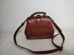 K642 VINTAGE model dokterstas, bruin kunstleder zeer fraai, Sieraden, Tassen en Uiterlijk, Bruin, Schoudertasje, Onbekend, Ophalen of Verzenden