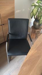 Eetkamer stoelen, Huis en Inrichting, Stoelen, Zwart, Leer, Ophalen of Verzenden, Zo goed als nieuw