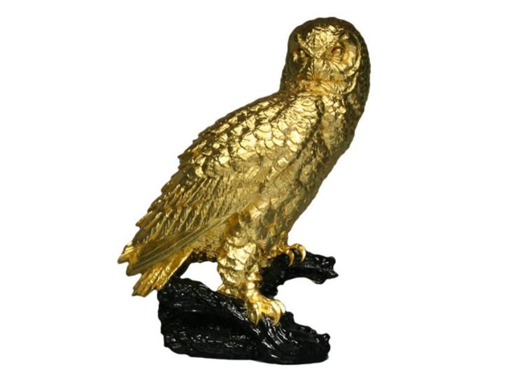 vergulden uil  24 k. verguld met bladgoud, Verzamelen, Beelden en Beeldjes, Nieuw, Overige typen, Ophalen of Verzenden