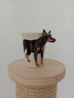 Dobermann Pincher Mok, Ophalen of Verzenden, Zo goed als nieuw, Porselein, Kop en/of schotel