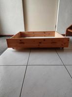 2 stevige grenen bed lades op wielen, Ophalen, Gebruikt, Eenpersoons, 200 cm
