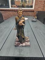 Bronzen vrouwtje met duif, Ophalen of Verzenden