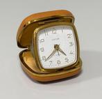 Vintage antiek 1960 Europa 2Jewels reiswekker klok klap-etui, Ophalen of Verzenden