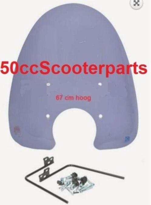 Windscherm Hoog incl Bev Smoke Agm Bella Fosti Retro 78599, Motoren, Tuning en Styling, Ophalen of Verzenden