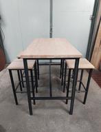 Eiken bartafel met vier krukken, Ophalen, Nieuw, Inclusief barstoelen