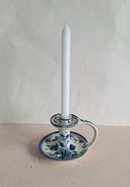 Koninklijke Goedewaagen aardewerk kandelaar. "Blauw Delft"., Ophalen of Verzenden, Blauw, Overige materialen, Minder dan 25 cm