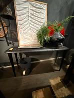 Zwarte Houten Sidetable – Slank Design – Nu €250, Ophalen, 50 tot 100 cm, Rechthoekig, Nieuw