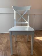 set van 4 tijdloze INGOLF Eetkamerstoelen– wit, Ophalen, Gebruikt, Tijdloos, landelijk, Wit