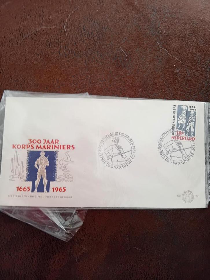 Nederland 1965 - 300 Jaar Korps Mariniers Eerste Dag Envelop, Postzegels en Munten, Postzegels | Nederland, Postfris, Na 1940
