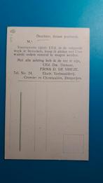 Drachten reclame Firma D. de Vrieze verfmaalderij, Verzamelen, Ansichtkaarten | Nederland, Ophalen of Verzenden, Voor 1920, Ongelopen