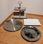 Decoratie, etagere, rvs schaal, hoogglans schaal, dienblad, Ophalen, Zo goed als nieuw