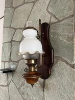 Antiek / vintage wandlampje, Huis en Inrichting, Lampen | Wandlampen, Ophalen, Gebruikt, Glas