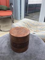 Leren Tabakspot met Deksel, Ophalen of Verzenden, Gebruikt, Overige materialen, Minder dan 50 cm