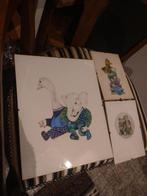 Gerda Boersma (1955) + 2 anderen kleurets 3x handgesigneerd, Antiek en Kunst, Ophalen of Verzenden