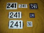 oud emaille huisnummer 241 ook 242 243 244 245 246 247 248 2, Ophalen of Verzenden