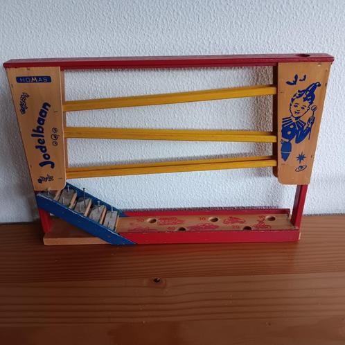 Knikkerbaan, jodelbaan, hout, vintage, Antiek en Kunst, Antiek | Speelgoed, Ophalen of Verzenden
