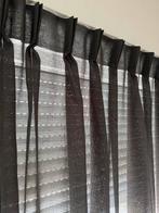 Antraciet glasgordijnen - zo goed als nieuw - twv €450,-, Ophalen, Zo goed als nieuw