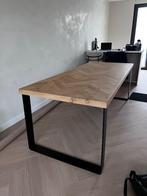 Vissegraat eettafel 90x220, Huis en Inrichting, Tafels | Eettafels, Ophalen, Gebruikt, 200 cm of meer, 50 tot 100 cm
