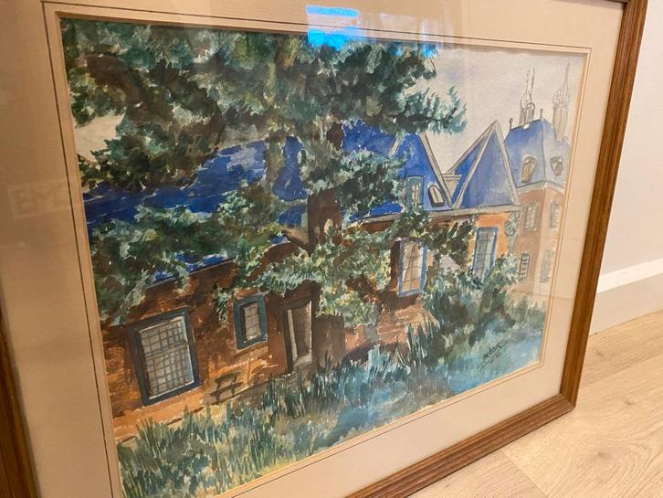 Jan Clever Schilderijtje, Antiek en Kunst, Kunst | Schilderijen | Klassiek, Ophalen of Verzenden