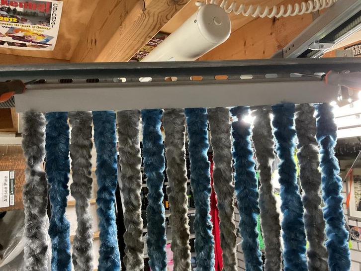 Vliegengordijn voor Caravan - Grijs/Blauw, Caravans en Kamperen, Caravan accessoires, Gebruikt, Ophalen of Verzenden