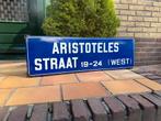 Oud emaille straatnaambord aristoteles straat Amsterdam, Antiek en Kunst, Antiek | Emaille, Ophalen of Verzenden