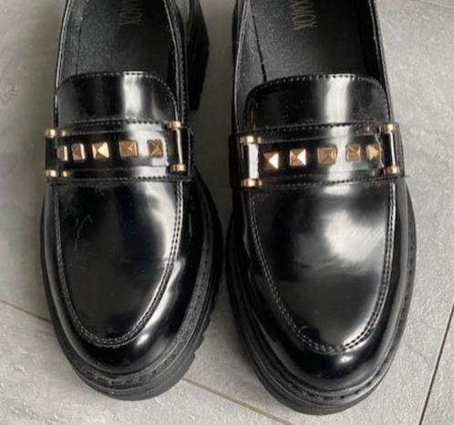 Zwarte loafer van OXMOX, maat 37 (qwe), Kleding | Dames, Schoenen, Zo goed als nieuw, Espadrilles of Moccasins, Zwart, Ophalen of Verzenden