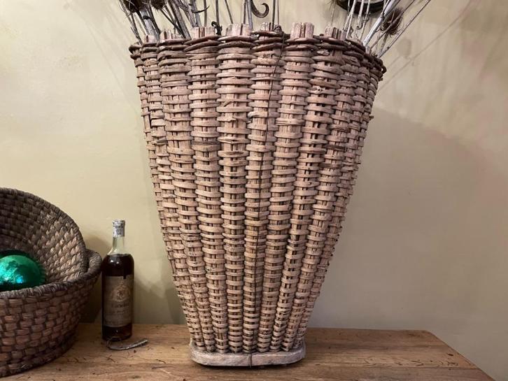 Mooie Mand Korf Plukmand Druivenmand Frans, Antiek en Kunst, Antiek | Woonaccessoires, Ophalen of Verzenden
