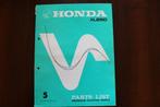 Honda XL250 1977 motorcycle parts list XL 250 1973-1977, Ophalen of Verzenden, Honda