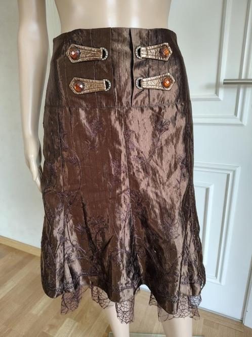 feestelijke lange rok, Kleding | Dames, Rokken, Zo goed als nieuw, Maat 42/44 (L), Zwart, Onder de knie, Verzenden