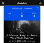 Concertkaartje Bob Dylan 5 november 2025, Tickets en Kaartjes, Eén persoon, November