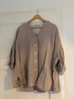 Vanilia linnen beige/grijze blouse, Kleding | Dames, Tops, Vanilia, Beige, Maat 42/44 (L), Ophalen of Verzenden